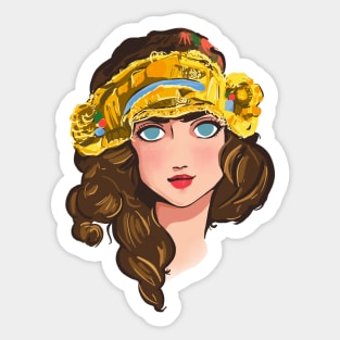 Portrait -of Betty Sticker